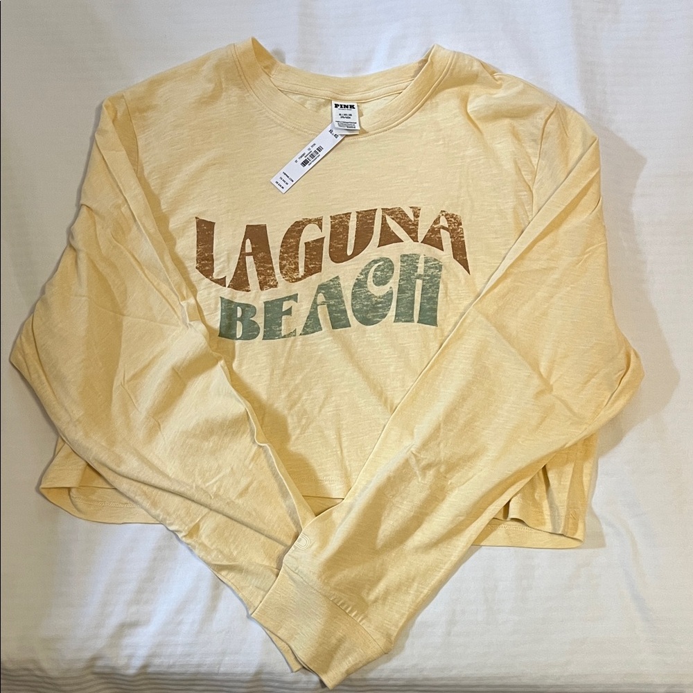 VSPink Laguna Beach Graphic Long sleeve NWT